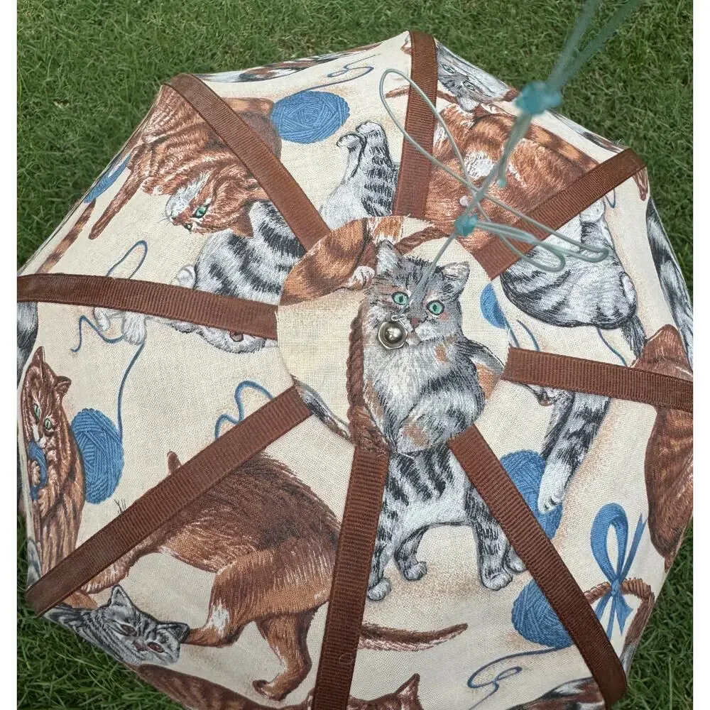 VINTAGE 1983 Schlegel Balloon-A-Tics Hot Air Balloon Wind Chime - Cats & Kittens